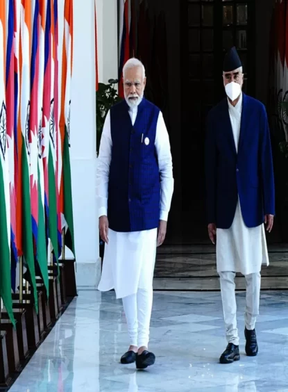 भारत भ्रमणः देउवाले उठाए सीमा विवादको मुद्दा, मोदी मौन 